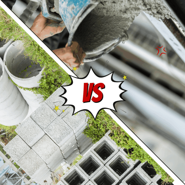 What is the difference between precast concrete and regular concrete?
