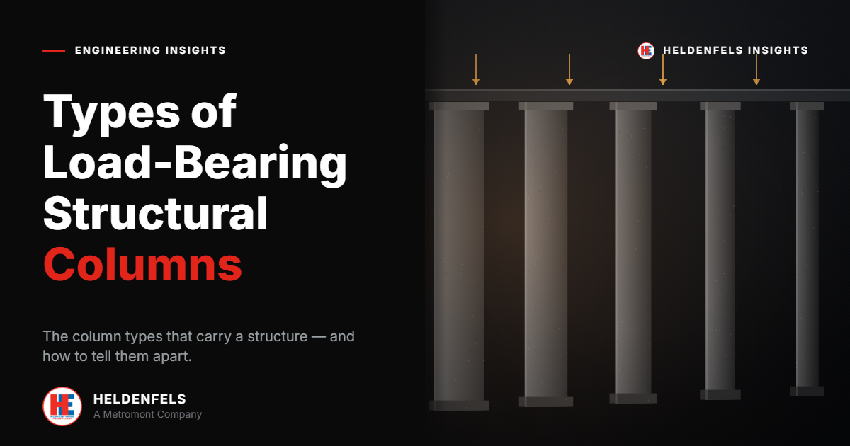 What Are the Different Types of Load Bearing Columns in a Building Structure?
