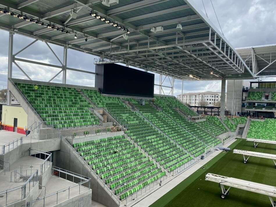 Mansfield Multipurpose Stadium precast work