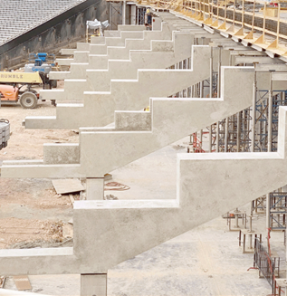 Precast raker beam detail