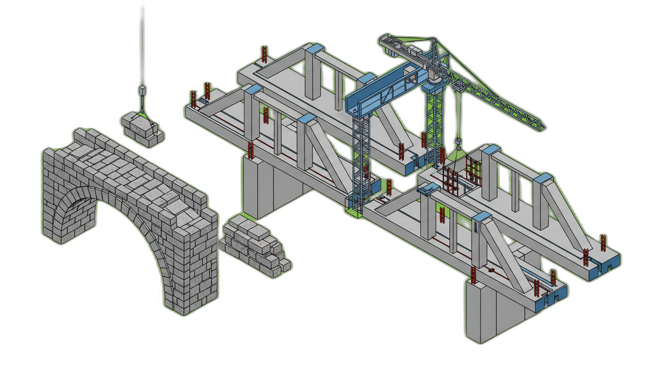 Modern precast concrete bridge girder manufacturing inspired by brooklyn bridge construction date engineering principles