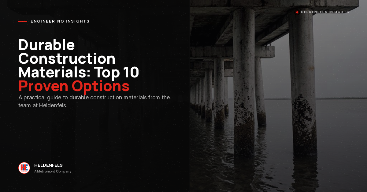 Durable Construction Materials: Top 10 Proven Options
