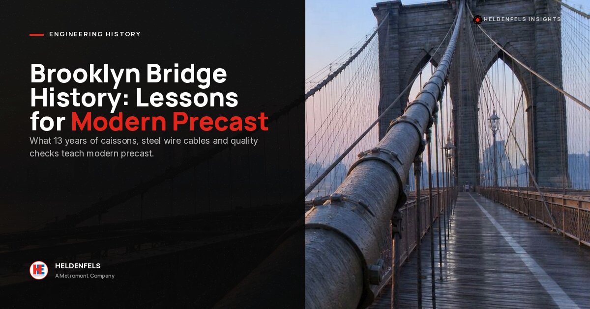 Brooklyn Bridge History: Proven Lessons for Modern Precast Construction